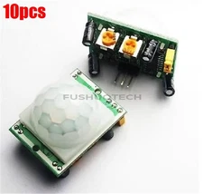 10Pcs Detector Pir Human Motion Sensor Body Pyroelectric Infrared HC-SR501 SR ng