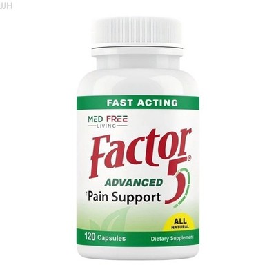 Med Free Factor 5 Joint & Muscle Support Complex, 120 Capsules, Natural Pain 
