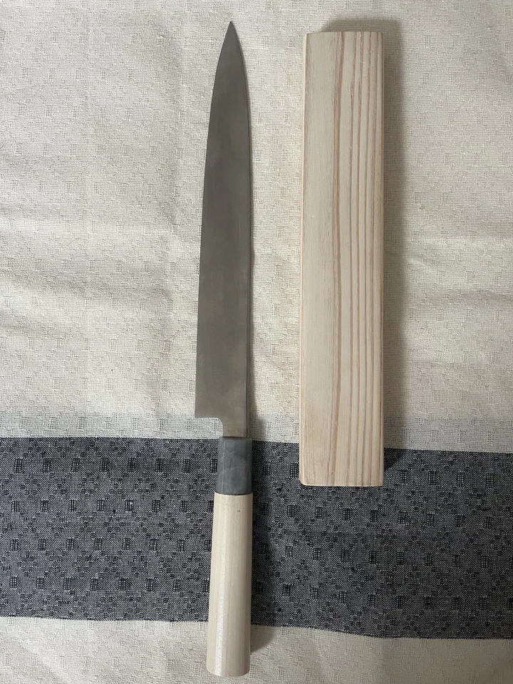 日本 Yanagiba 刀 240 毫米 Seki Magoroku 関武武 Ginju 金刚刀 — 第 2/4 张图片