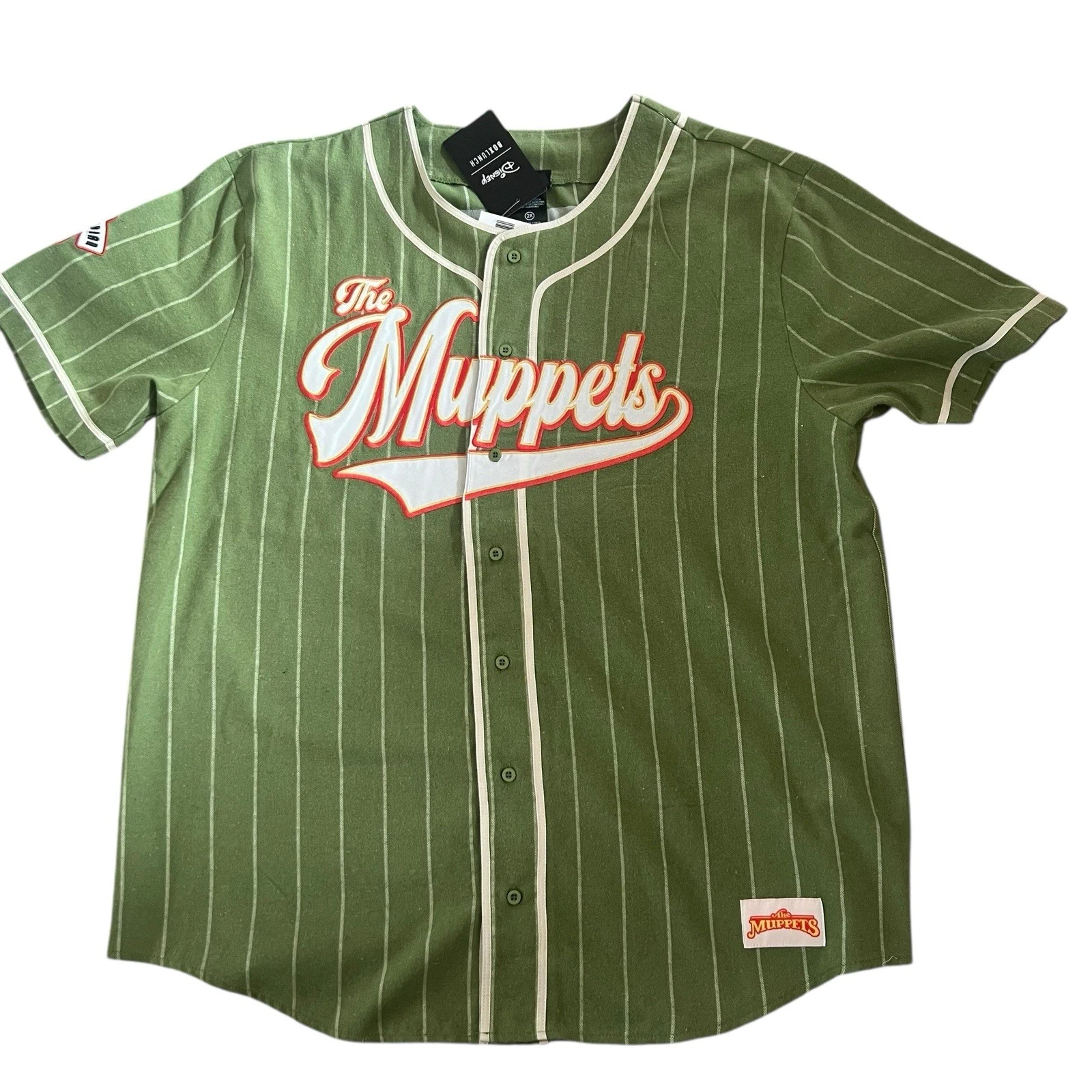 The Muppets Kermit Striped Baseball Jersey
