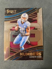 Jahmyr Gibbs Detroit Lions-2023 Panini Select - Select Numbers #NMB-JGI (RC)