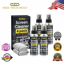 Screen Cleaning Kit 16oz 4x4oz for TV, Laptop, Monitor Car Display