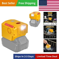 200W Portable Power Inverter for Dewalt 20V,Ecarke Outdoor Generato Battery Conv