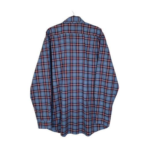 L.L.BEAN Blue Check Shirt Long Sleeve Casual Cotton Mens L - Picture 2 of 4