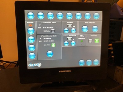 Crestron V-Panel V12-TILT-B 12in Tilt HD Touchscreen Display Tested Working
