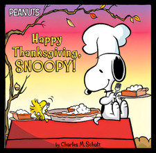 Happy Thanksgiving, Snoopy Woodstock Sitting On Dog House Peanuts Fridge MAGNET