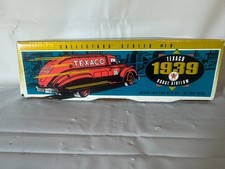 ERTL 1939 DODGE AIRFLOW TEXACO DIE CAST TANKER Locking Coin Bank w/ Key - 1D