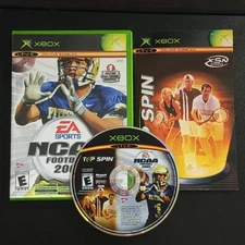 NCAA Football 2005 Top Spin Combo Xbox Video Game | Only 1 Manual