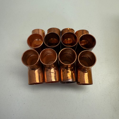 Copper Plumbing Tube Tee Pipe Fitting 1" x 1" x 1" Lot of 8