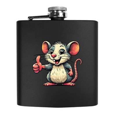 6 Unzen (170 ml) Taschen-Hüftkolben ''Süße Ratte Daumen hoch'' (HP00043204)