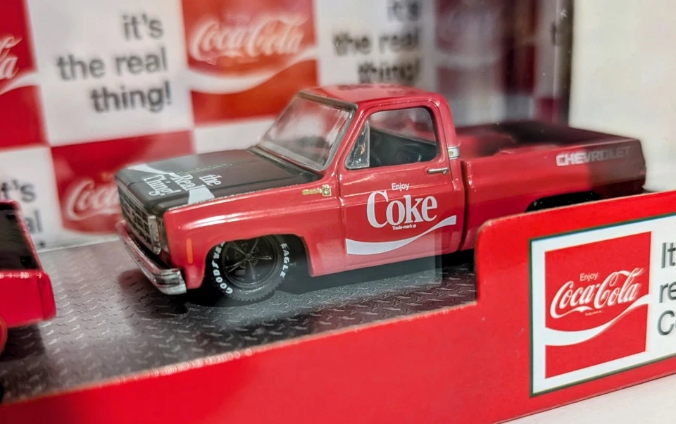 M2 Machines 1970 Chevrolet C60 Truck & 1979 Chevrolet Silverado Coca Cola New! - Image 3 of 4