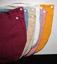 Baby Bibs Muslin Gauze Burp Cloths Soft Absorbent Drool New Multi Color 8 Pack
