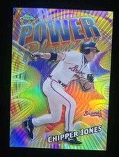 Topps Chrome 2000 Power Players Refractor Chipper Jones #P15 Atlanta Braves