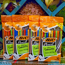 4 Packs Bic Xtra-Smooth Mechanical Pencils With Erasers, 40 Count 0.7mm Darker