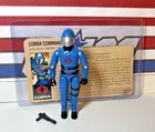 GI Joe Cobra Commander 1983 v1.5 *COMPLETE w/RED BACK FILE CARD, Near Mint!* VTG