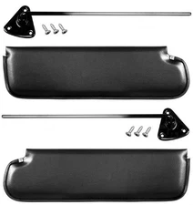 1967-1972 Chevy & Gmc Truck Sun Visor Set ~ Black