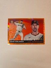 2024 Topps Chrome Platinum Anniversary Justin Verlander Giants #66 Orange /25
