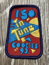 vintage "In Tune" Girl Scout Cookie Sale patch from 1992