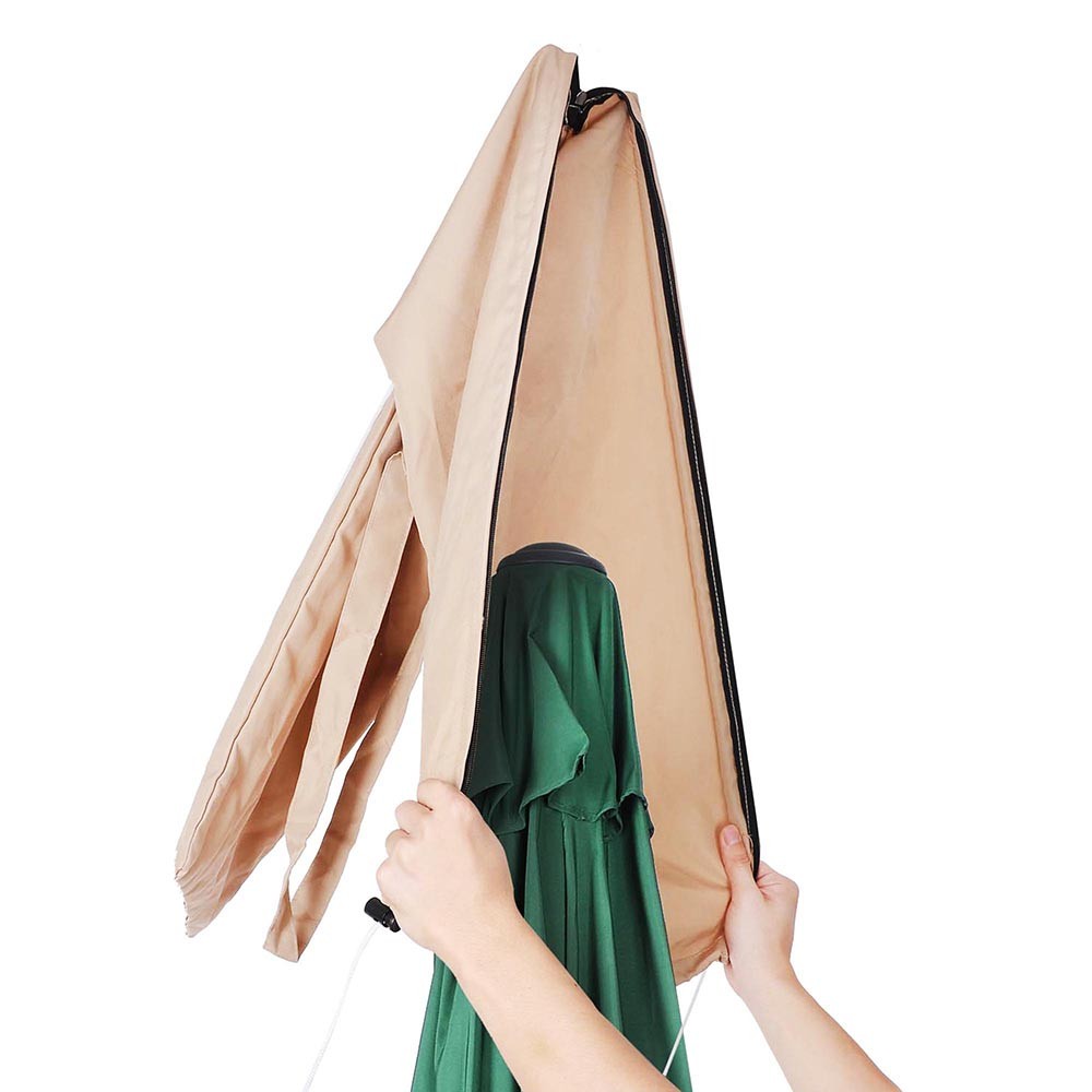 Cover Fit 13ft Beach Umbrella Patio Parasol Sew-in Rod