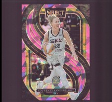 2025 Panini Select WNBA - Premier Level Courtney Vandersloot #121 Pink Ice Prizm