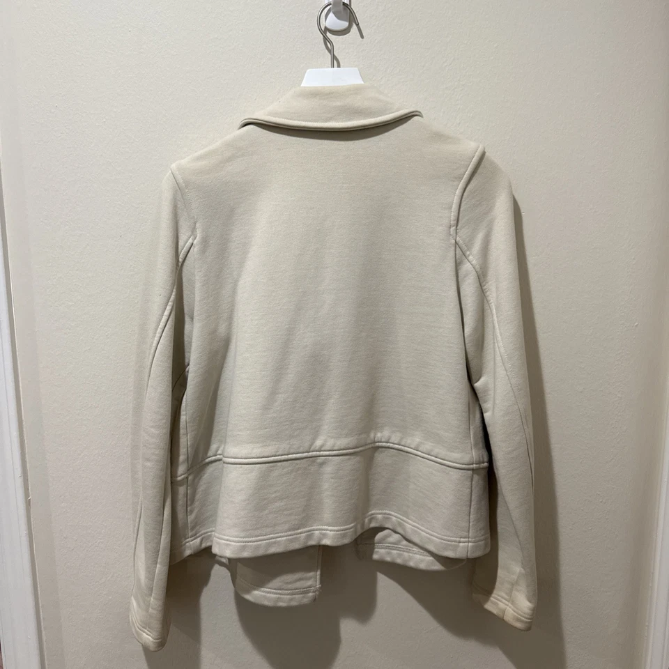 Chaqueta de Colección Lacoste Doble Pecho Avena Talla 38 Mujer 100% Algodón Foto 3 de 4