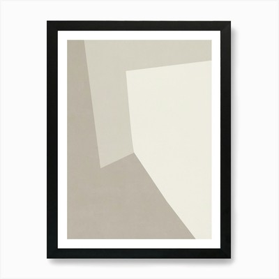 ABSTRAKTE MINIMALISTISCHE GEOMETRIE - OW02 Gerahmtes Wandbild Poster Leinwanddruck Bild