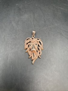 925 Sterling Silver Lion Head Pendant 