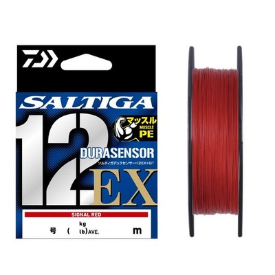 Daiwa PE Line 12-Strand Saltiga Dura Sensor ×12EX Signal Red 55lb