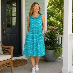 april blue dress April Dress