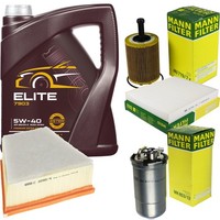 Mann Inspektionspaket 5L Mannol Elite 5W-40 FüR Skoda Fabia I Combi 1.9 Sdi Seat