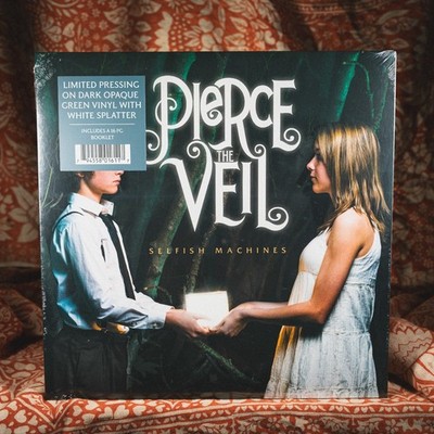 SEALED Pierce The Veil Selfish Machines GREEN SPLATTER vinyl sky jaws flair