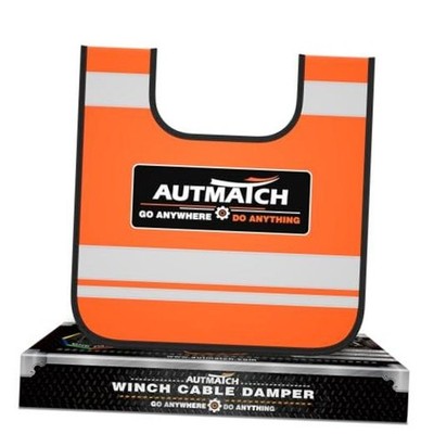 - Winch Damper for Safety Offroad Rope Recovery and Winch Cable Damper Orange