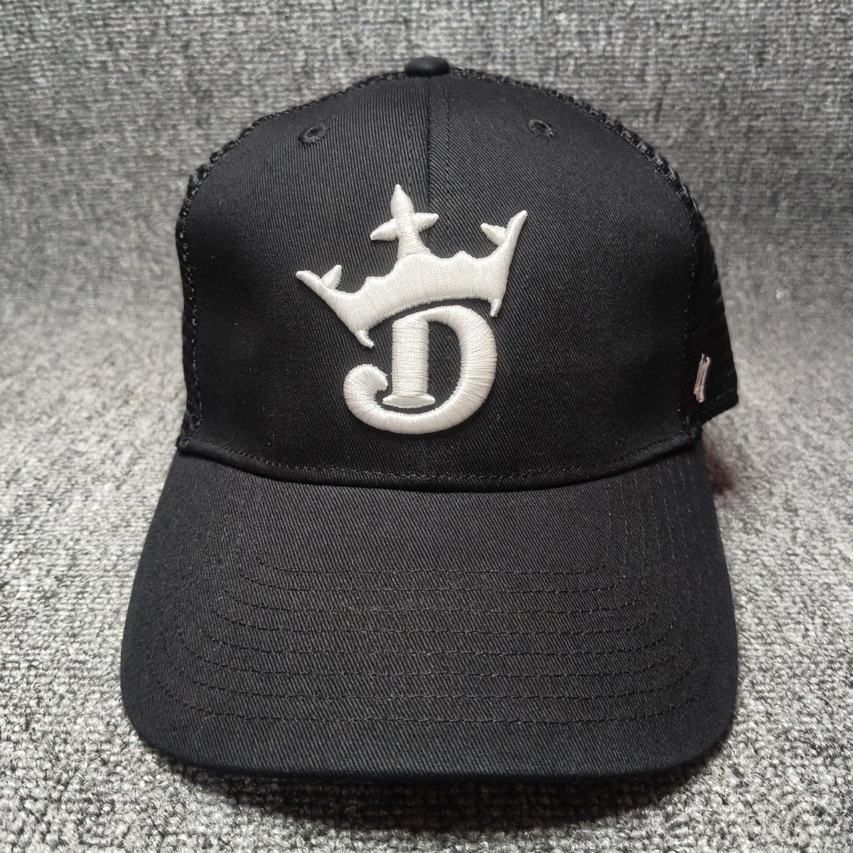 '47 Brand Black Trucker Cap Curved Brim Mesh Snapback Hat One Size