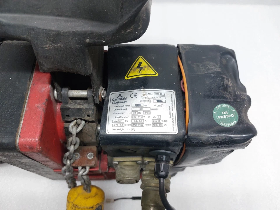 ALZAMIENTO DE CADENA ELÉCTRICO CA 5025 CARLSTAHL CRAFTSMAN USADO VELOCIDAD DE CADENA: 8/2 CA5025 Foto 3 de 4