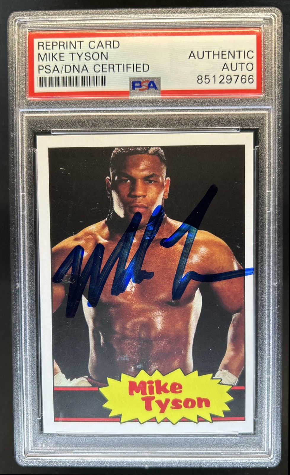 Reprint Card Mike Tyson Autograph Auto PSA DNA Authentic Auto