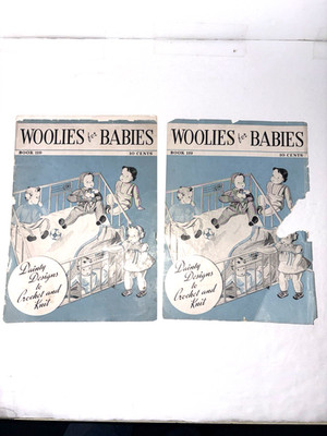 Woolies for Babies #119 First Edition Vntg 1937 The Spool Cotton Co. Hand Knits