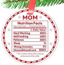 Funny Christmas Ornament Gifts for Mom- Mom from Daughter Son- Mother...