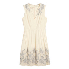 Elie Tahari Whimsical Quiet Luxury Embroidered Dress Women Size 2 Ethereal Fairy