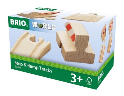 BRIO 63338500 Rampen & Prell-Bock Pack