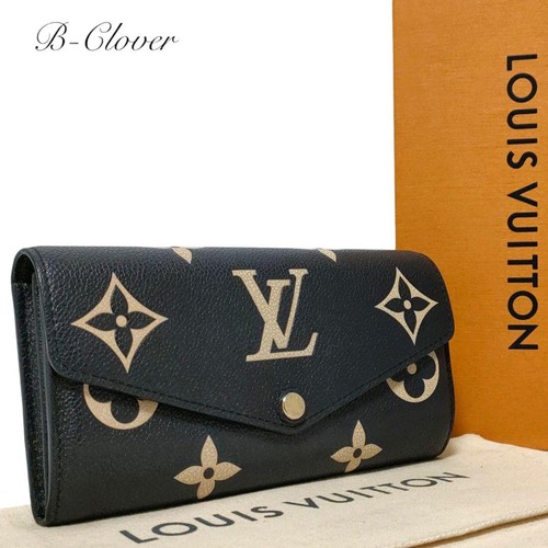 Louis Vuitton Monogram Empreinte Portefeuille Sarah Bicolor Wallet