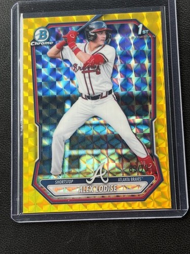 2026 Bowman Chrome yellow /75 ALEX LODISE #BCP-153