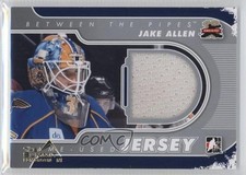 2011-12 ITG Between the Pipes Silver Jersey Summit Edmonton 1/1 Jake Allen 2a8
