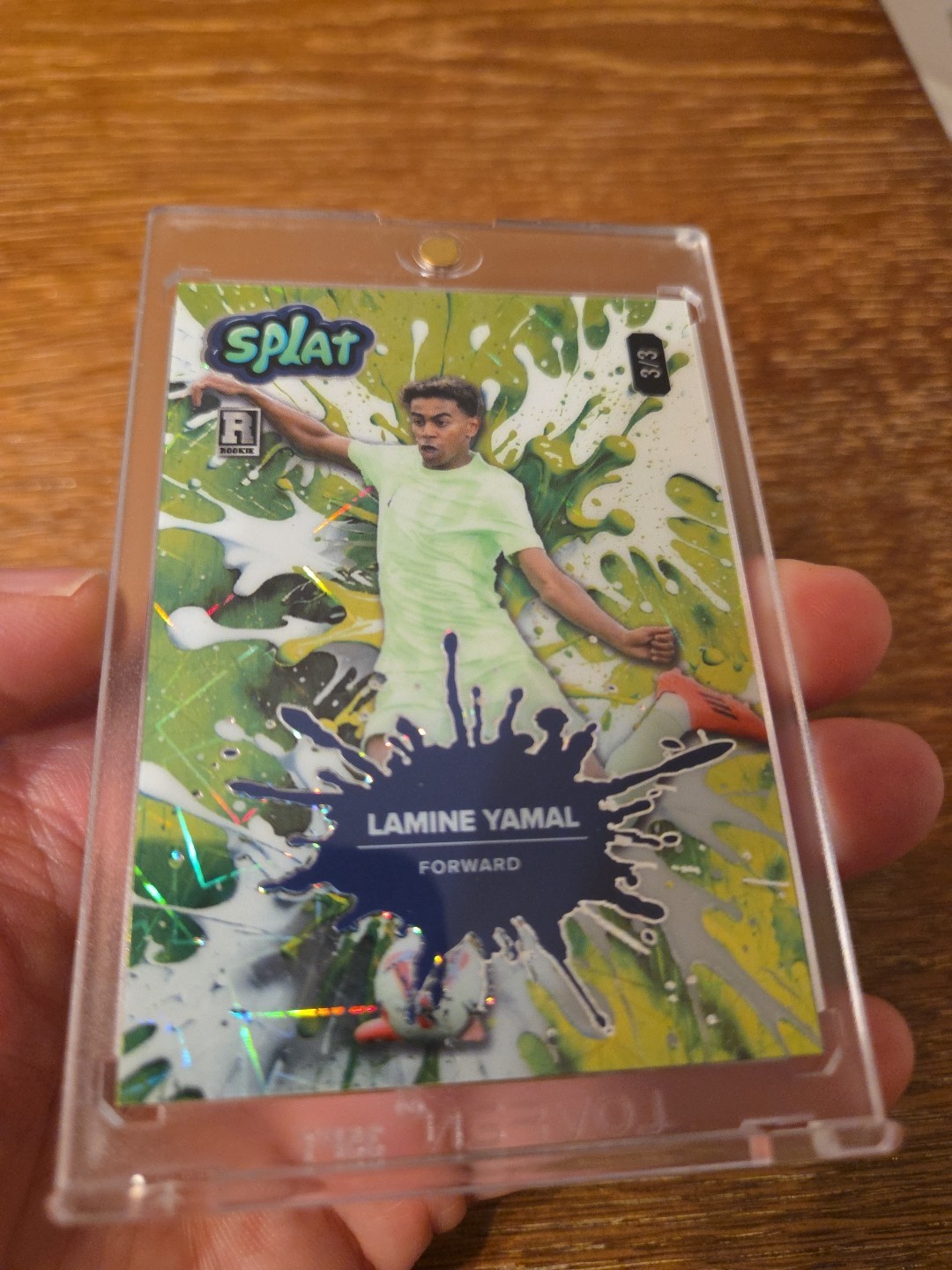 Lamine Yamal RARE REFRACTOR SPLAT WILD ROOKIE RC CARD SSP MINT   3 / 3 !  view 2