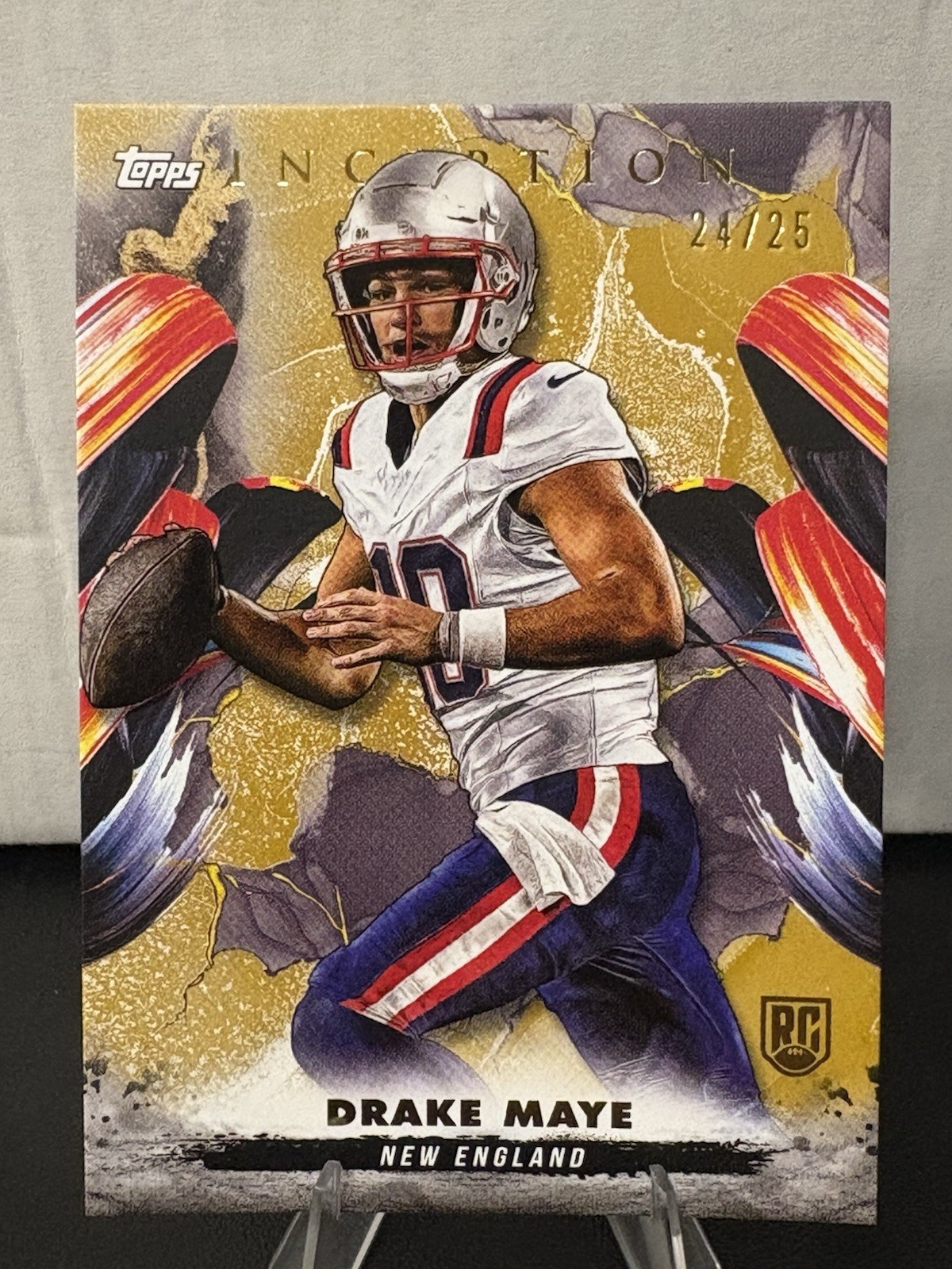 2024 Topps Inception - Drake Maye #158 Gold /25 (RC)