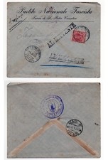 S. P. VERNOTICO BUSTA P.N.F. - PARTITO NAZIONALE FASCISTA 1926 RESPINTA MITTENTE