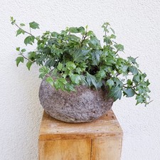 Naturstein Übertopf Blumentopf Schale Steinschale Flussstein Natur Stein