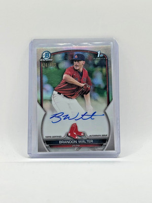 2023 Bowman Chrome Brandon Walter 1st Bowman Auto Refractor /499 (AU, RC)