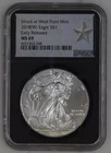 2018 Bullion Silver Eagles NGC MS-69 (W) Early Releases Struck at West Point Min