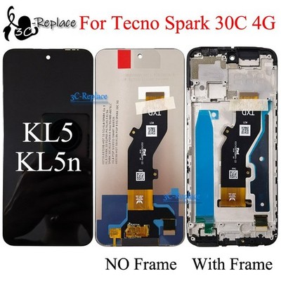 For Tecno Spark 30C 4G KL5 KL5n LCD Display Touch Screen Digitizer Assembly