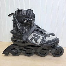 Roces THREAD Mens Inline Skates Black Grey 90mm Wheels Size US 14 EU 48 400860